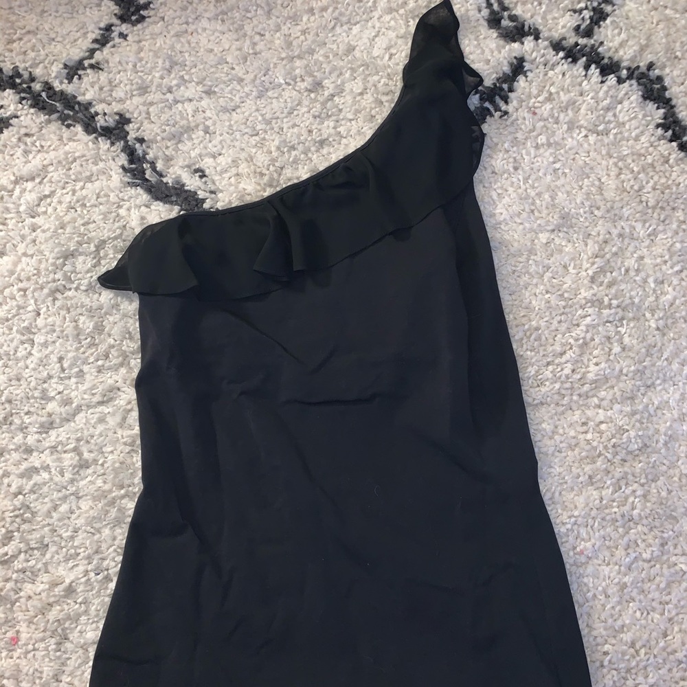 Black One Shoulder Top